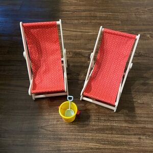 American Girl Doll Beach Chairs